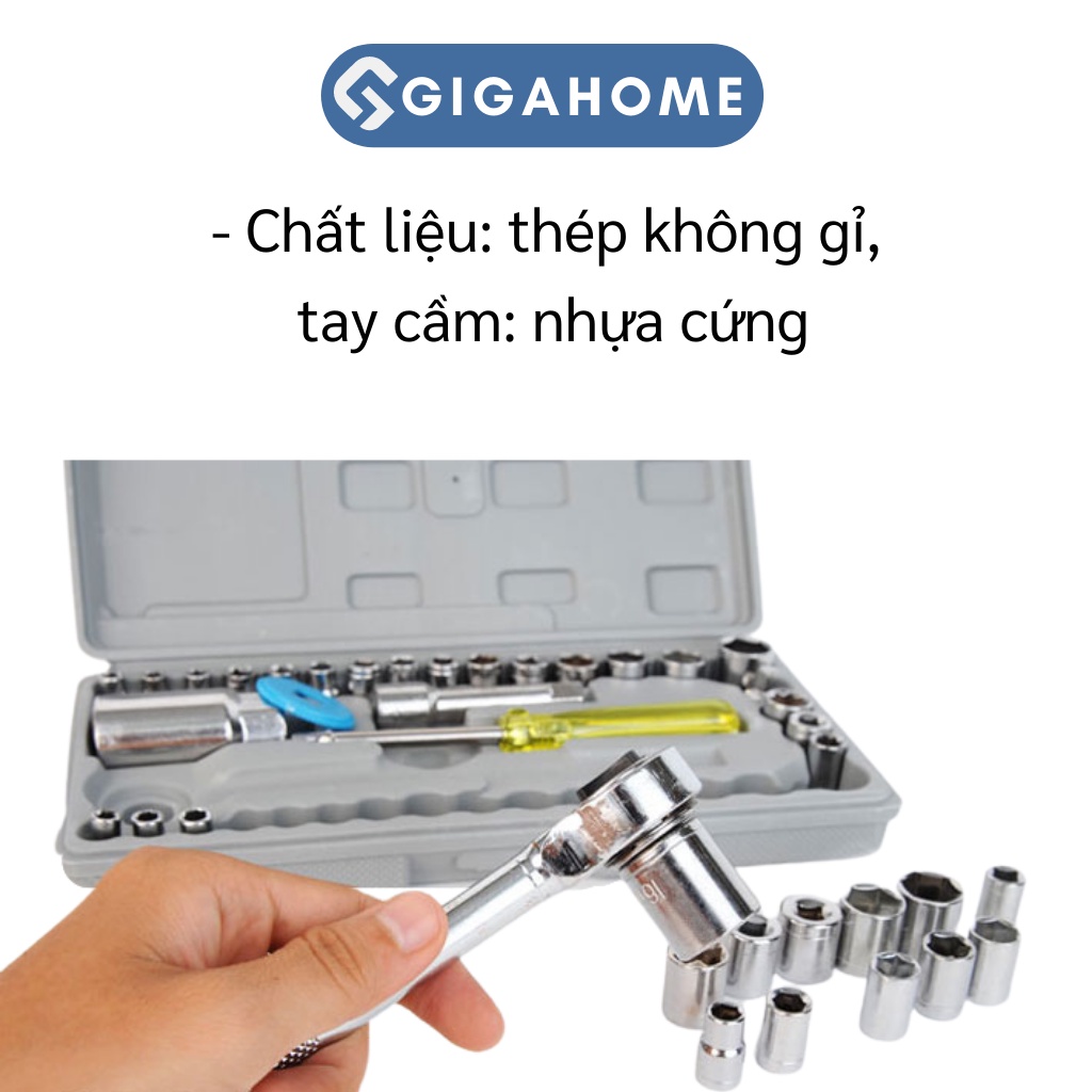 Bộ Dụng Cụ Mở Bu Lông, Ốc Vít Đa Năng Sửa Chữa 39 Món Kèm Hộp Đựng GIGAHOME 2444
