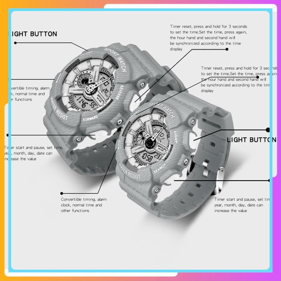 Đồng Hồ Cặp Đôi SANDA JAPAN ANTHO, Chạy 2 Máy Cao Cấp Của Nhật, Chống Nước Rất Tốt chính hãng