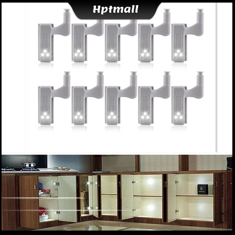Set 10 đèn LED cảm biến thông minh gắn bản lề tủ quần áo tiện lợi