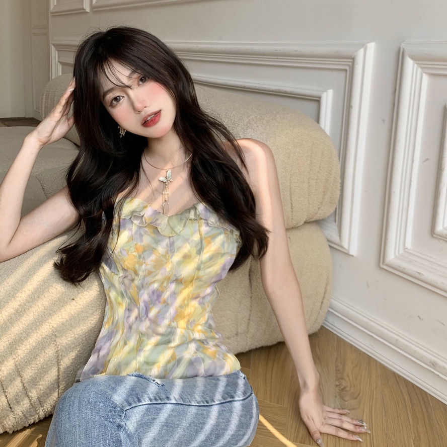 Áo Ống Hoạ Tiết Hoa Thiết Kế Hợp Thời Trang Cho Phái Nữ