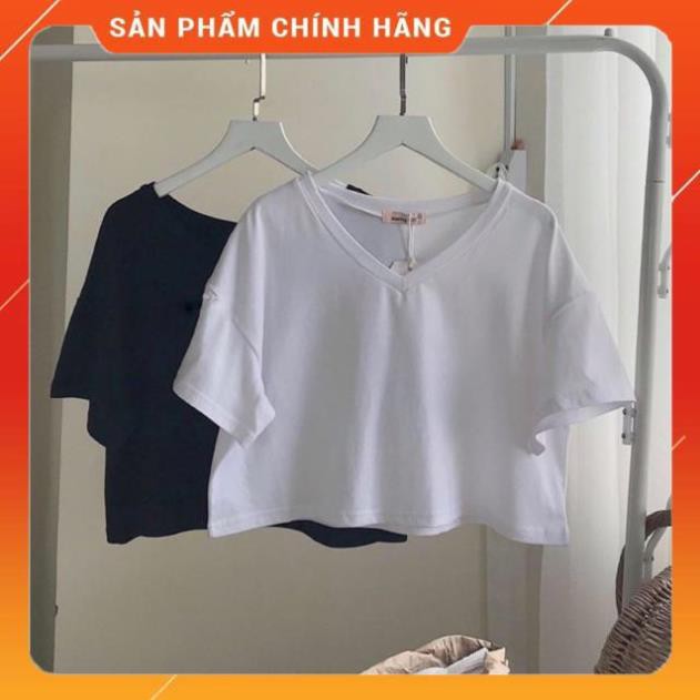 [FreeShip – Sale khô máu] Áo Thun CROPTOP CỔ TIM TRƠN Nữ