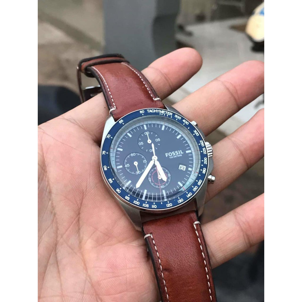 Đồng Hồ Nam Fossil Sport Blue Dial Chronograph CH3039