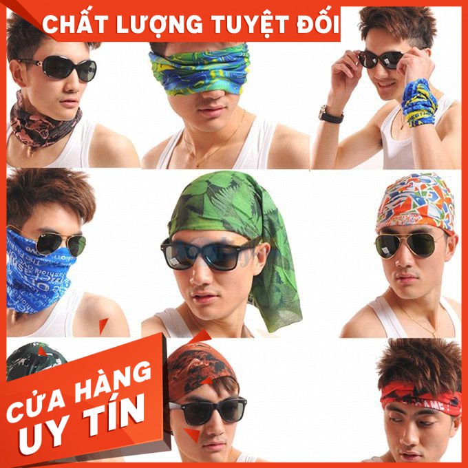 [CHÍNH HÃNG][Sản Phẩm HOT] Khăn đa năng nhiều màu chất vải thun cotton