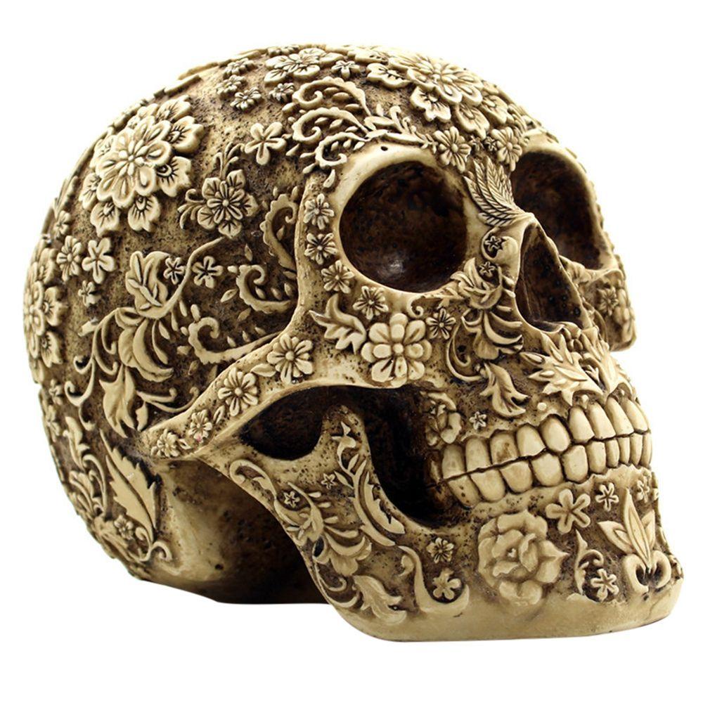 YIYU Đồ trang trí Đầu Lâu Hoa Mận Sáng Tạo Trang Trí Nhà Cửa