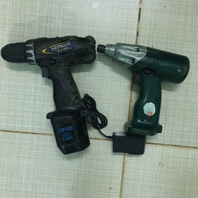 Combo khoan pin, bắn vít Hitachi 12v