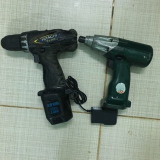Combo khoan pin, bắn vít Hitachi 12v