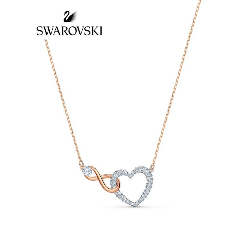 SWAROVSKI vòng cổ Bạc 925 Mặt Hình Thánh Giá Xinh Xắn Cho Nữ 5518865