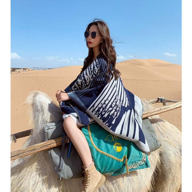 Áo choàng boho họa tiết ngựa vằn | BigBuy360 - bigbuy360.vn