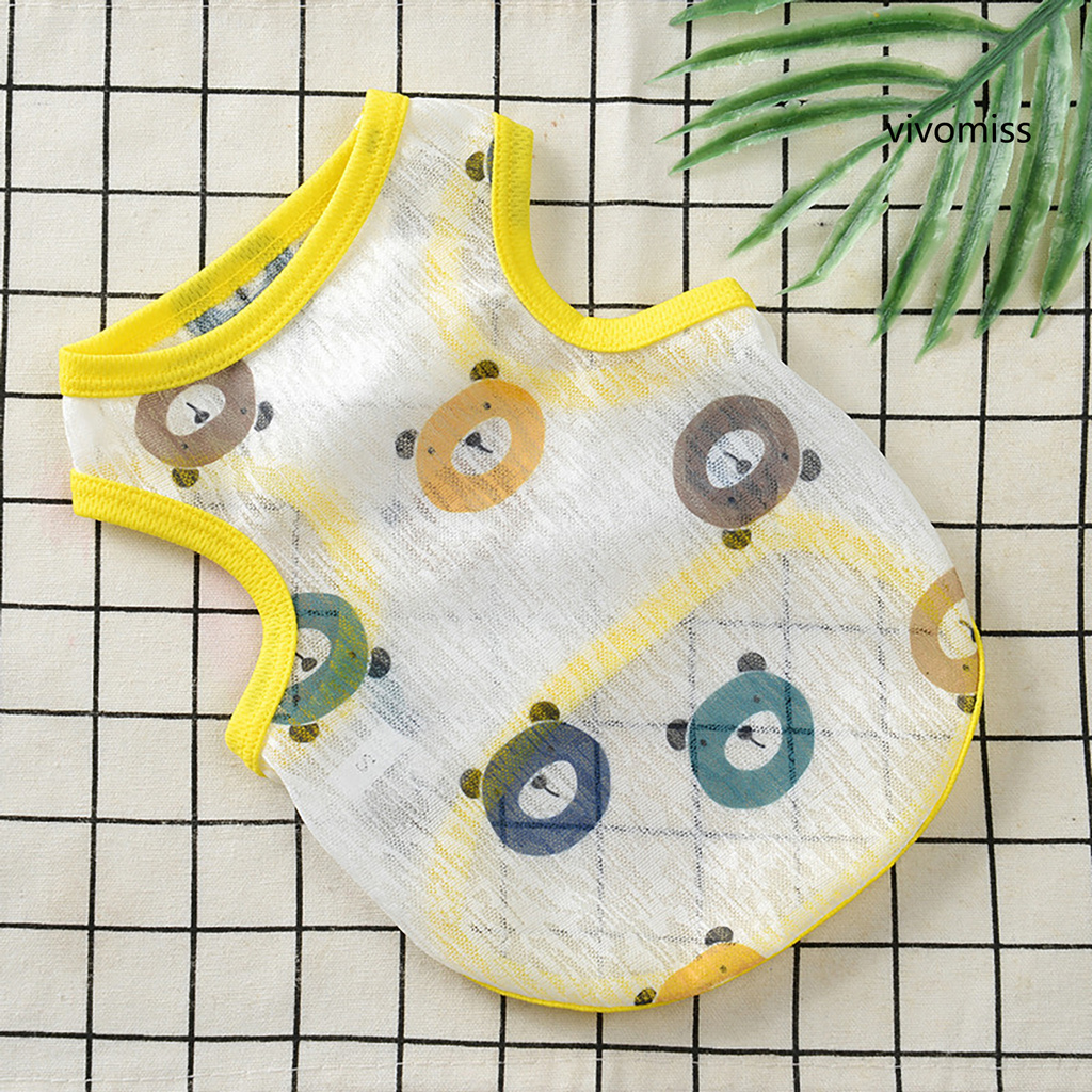 Áo thun lưới cổ tròn chống nắng cho thú cưng