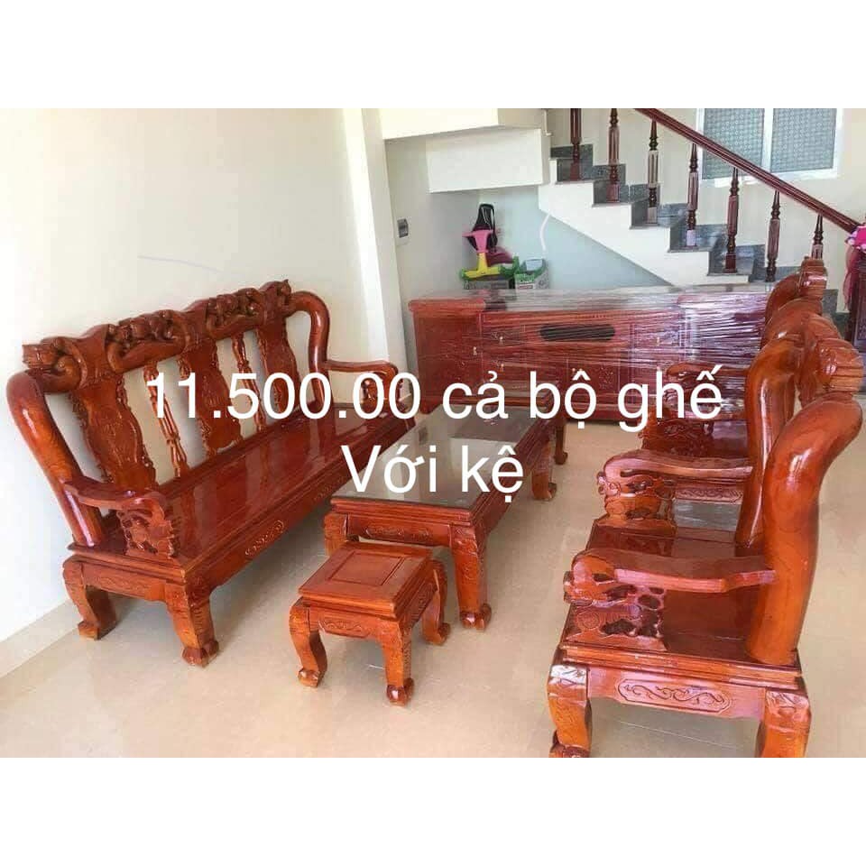 COMBO BỘ BÀN GHẾ MINH QUỐC ĐÀO XOAN TA + KỆ TIVI