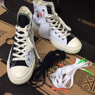 Giày thể thao cao cấp Converse AllStar đen trắng cao cổ