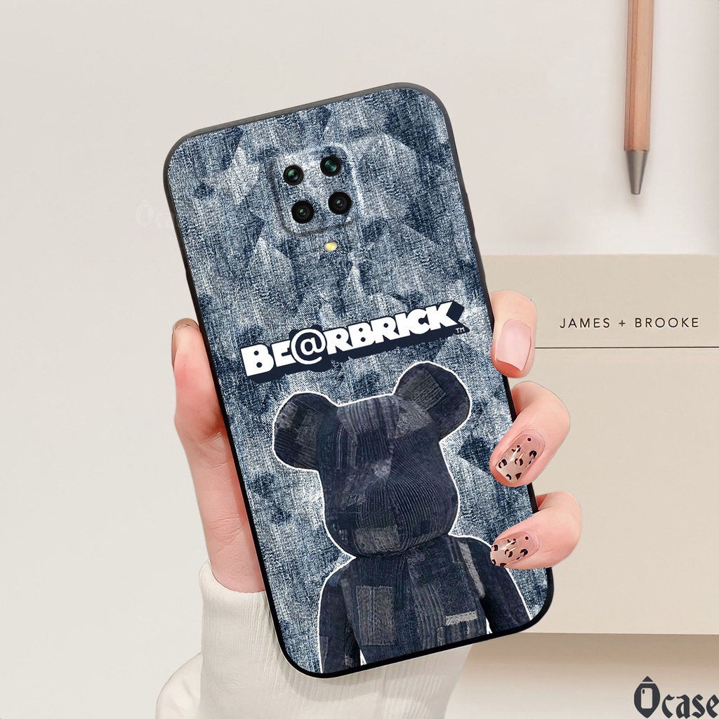 Ốp lưng Xiaomi Redmi Note 9s / Note 9 Pro / Note 9 Promax / Poco M2 Pro gấu cạnh viền vuông có BVC