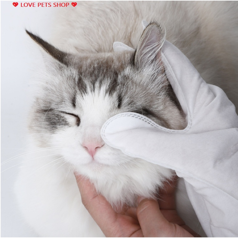 GĂNG TAY TẮM KHÔ CHO CHÓ MÈO - LOVE PETS SHOP