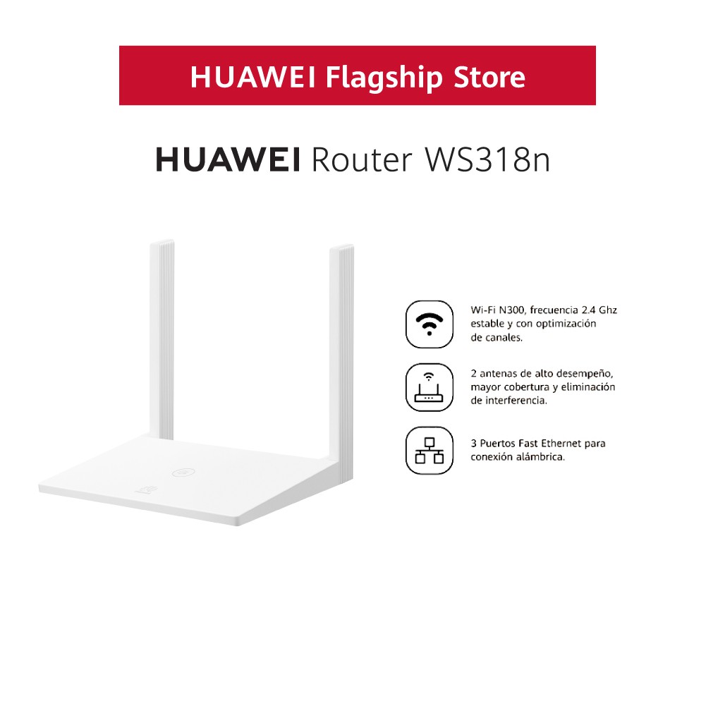 Bộ định tuyến | HUAWEI Wi-Fi WS318n | chuẩn N tốc độ 300MBPS