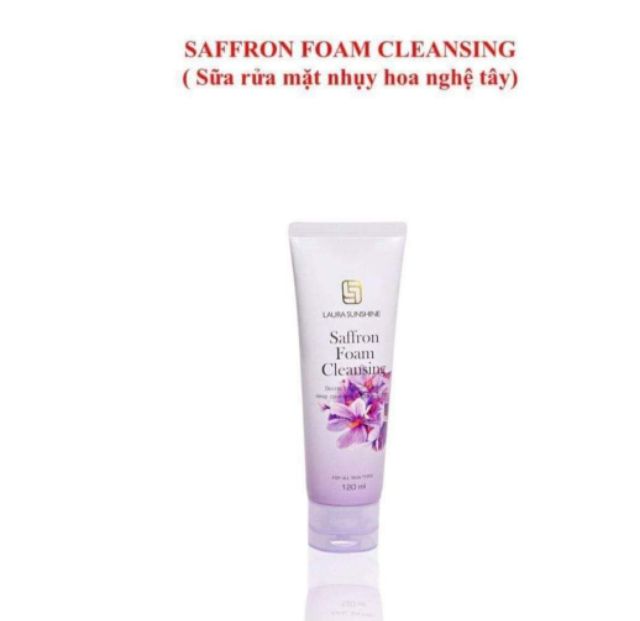 Sữa rửa mặt nhụy hoa nghệ thuật - Saffon Foam Cleansing || LAURA SUNSHINE