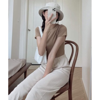 Áo thun cộc tay ôm body form đẹp chất cotton mềm mịn thời trang basic