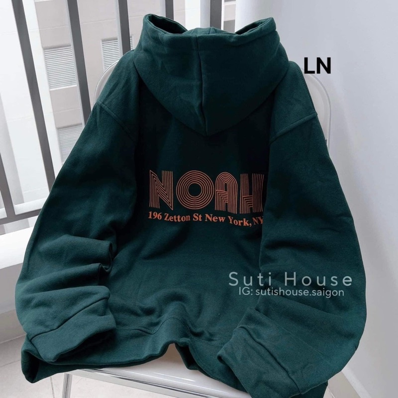 Áo hoodie noah xanh rêu