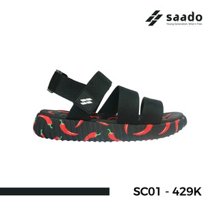 Giày sandal Saado Nữ SC01 - Yezi Special Black Chili