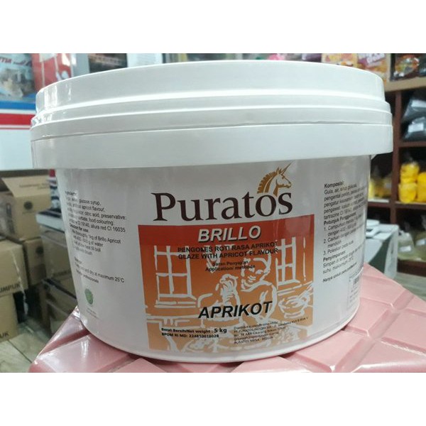 Mứt phủ bóng bánh  đào hiệu Puratos  5kg