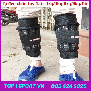Tạ đeo chân cao cấp 4kg phiên bản 5.0 - Thế hệ tạ đeo chân mới nhất, ưu việt nhất, bền bỉ nhất, bảo hành 2 năm