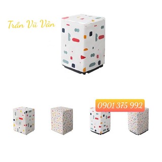 Trùm máy giặt 2 lớp - dùng cho máy giặt lồng đứng - giao họa tiết ngẫu nhiên