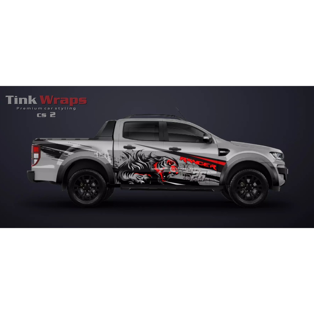 Decal bán tải - Tem Ranger Tiger