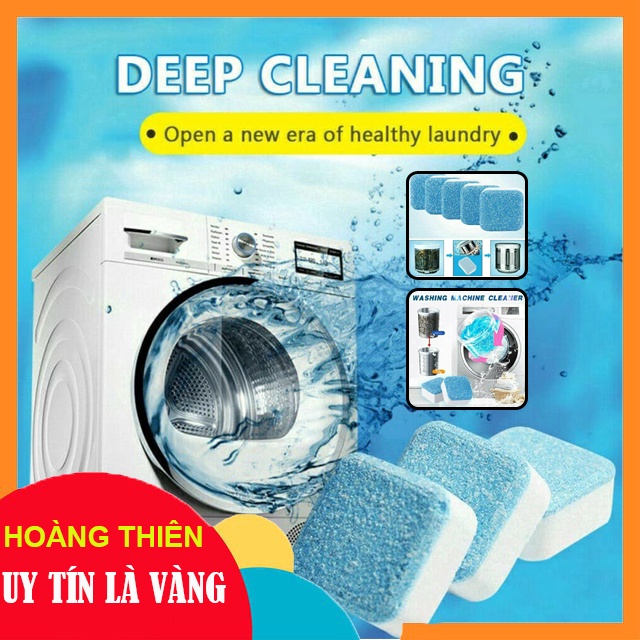 [COMBO] 50 Viên Tẩy Lồng Máy Giặt, Diệt Khuẩn Và Loại Bỏ Các Chất Cặn Trong Máy Giặt Hiệu Quả - 1 Hộp 12v - Hoàng Thiên