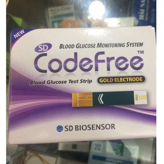 Que Thử Đường Huyết SD Code Free Hộp 50 que thử [Hàn Quốc]