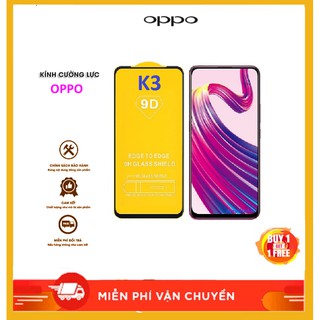 Kính cường lực 9D Dành Cho Oppo K3 Full màn hình Full Keo tặng keo chống hở mép New