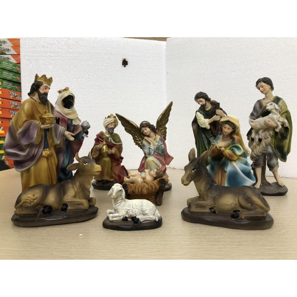 Bộ tượng Noel Giáng Sinh  11 tượng - Trang trí Giáng Sinh