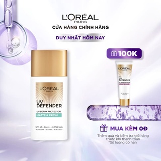 Kem chống nắng mịn nhẹ bảo vệ da chống lão hóa L’Oreal Paris UV Defender 50ml​