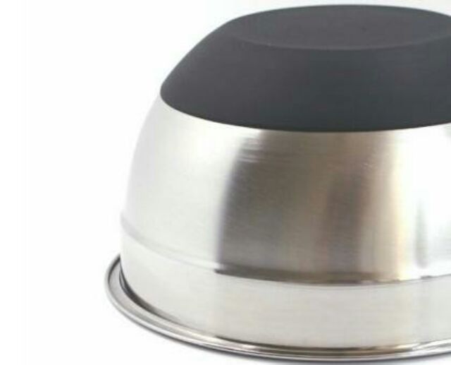 Thau inox 304 đế chống trượt sáng bóng như hình
