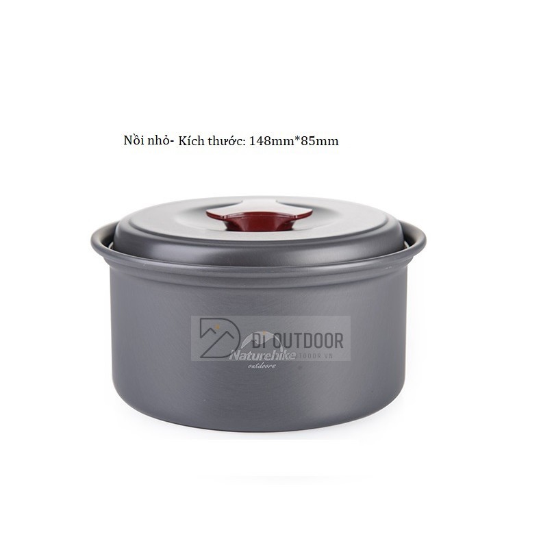 Bộ Nồi Nấu Dã Ngoại 2-3 người Naturehike NH15T203-G