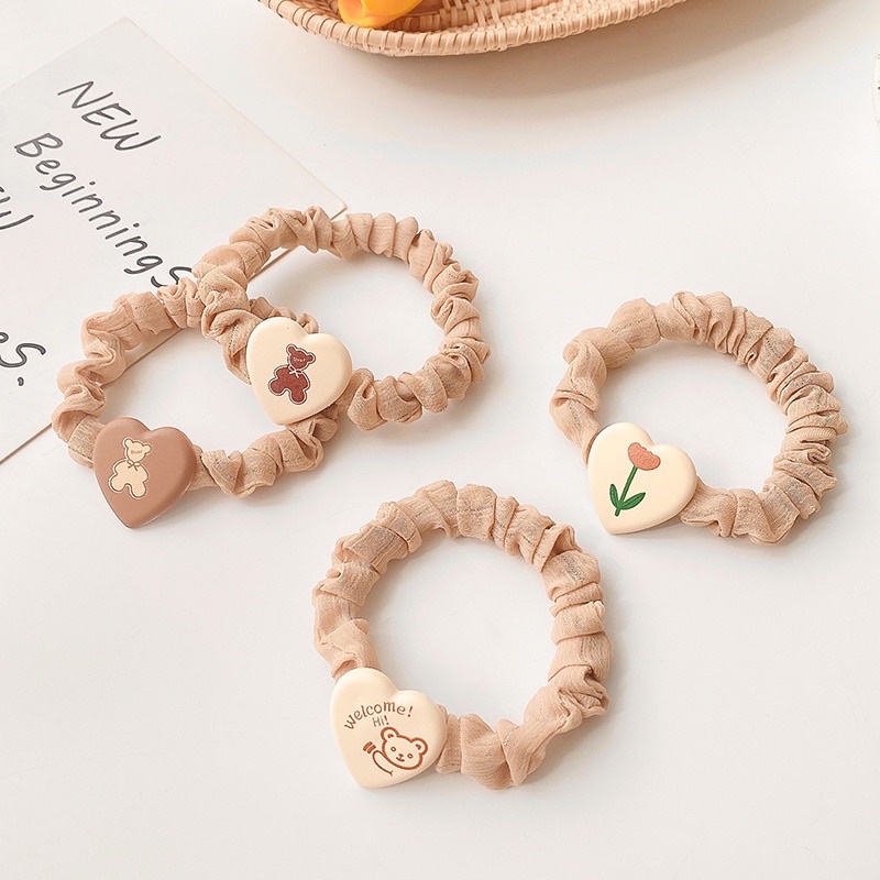 Dây cột tóc cỡ nhỏ phong cách hàn quốc dễ thương, thời trang mùa hè cho nữ