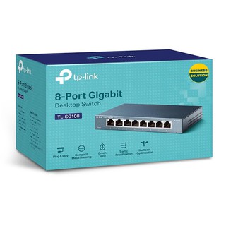 Bộ Chia Mạng Switch Vỏ Thép 8 Cổng RJ45 Tp-Link TL-SG108 Tốc Độ 10/100/1000Mbps - Hàng Chính Hãng
