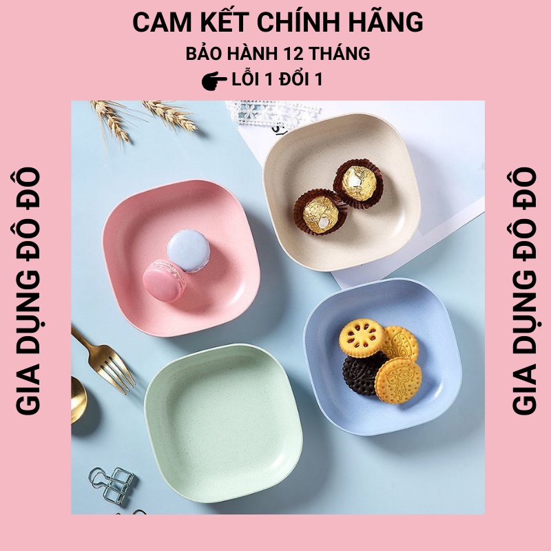 Đĩa Nhựa Lúa Mạch Tone Màu Pastel