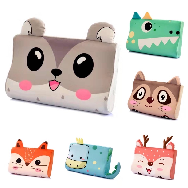 Gối cao su trẻ em họa tiết đáng yêu, kích thước 30x50cm