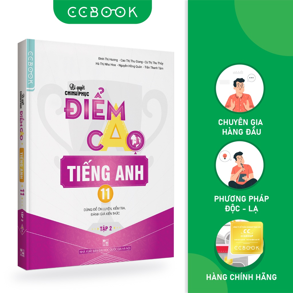 Sách - Bí quyết chinh phục điểm cao tiếng Anh 11 Tập 2  - Tham khảo lớp 11 - Siêu tiết kiệm - Chính hãng CCbook