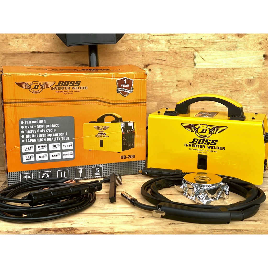 Máy hàn Mig Tig que Boss 3 chức năng không dùng khí dây rời tặng cuôn hàng 1kg