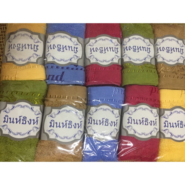 Combo 10 khăn mặt 100% sợi cotton