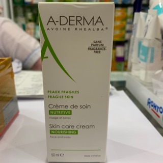 A-Derma Skincare Cream 50ml. Kem dưỡng ẩm cho da kích ứng