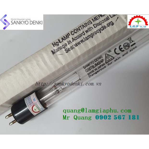 Bóng đèn diệt khuẩn UV Sankyo Denki G36T5/4P - 39W, 90cm, 4Pin
