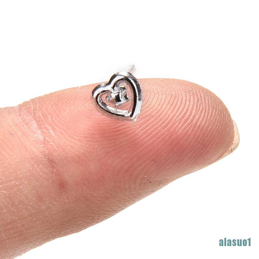 Bộ 24 Đôi Bông Tai Nhựa Mạ Bạc Thời Trang