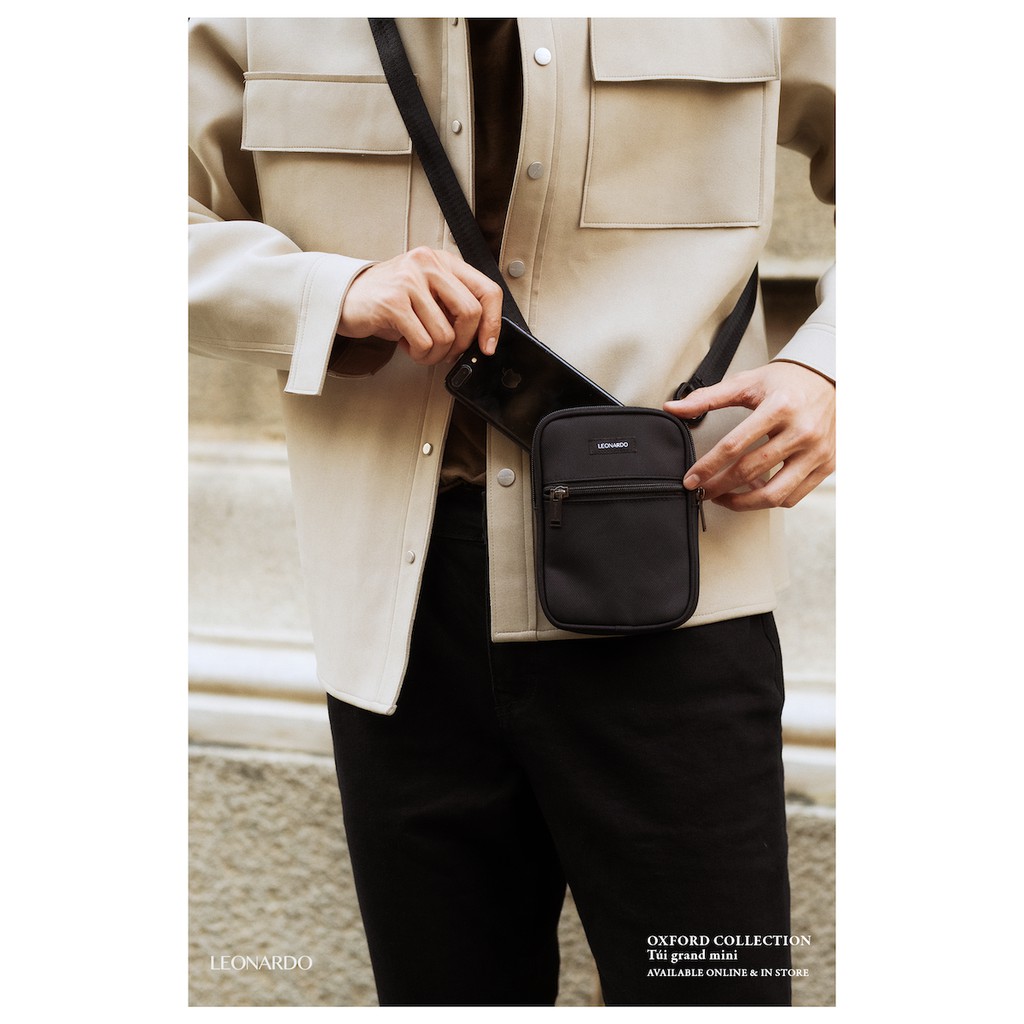 [Mã MABR30FA giảm 10% tối đa 30k đơn 99k] Túi đeo chéo unisex Mini Oxford thương hiệu Leonardo | BigBuy360 - bigbuy360.vn