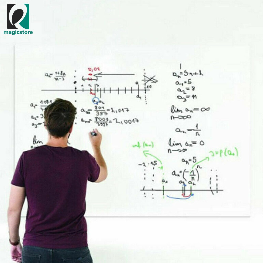 Bảng Vẽ Dán Tường Màu Trắng / Đen Có Thể Tái Sử Dụng