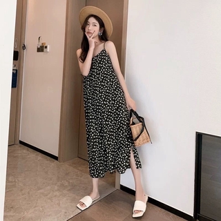 Đầm không tay Họa Tiết Chấm Bi Xinh Xắn