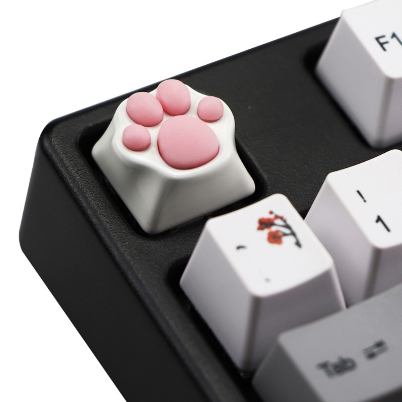 Nắp chụp bàn phím máy tính bằng silicon nhôm hình dấu chân mèo