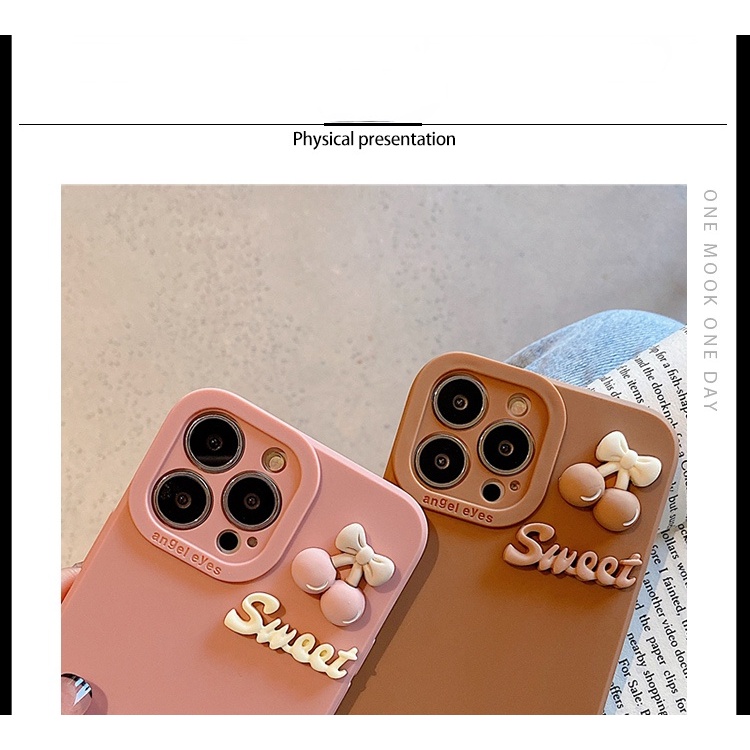 Ốp Điện Thoại Silicon Mềm Chống Sốc Chống Bụi Hình Hoa Anh Đào Ba Chiều iphone15 pro max 1112 / 13 14 promax xsmax xr 12pro 8plus x