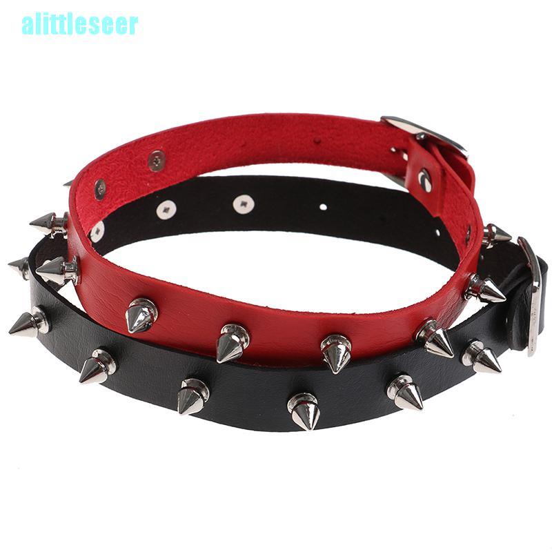 Vòng Cổ Choker Da Đính Đinh Tán Cá Tính Cho Nam Và Nữ