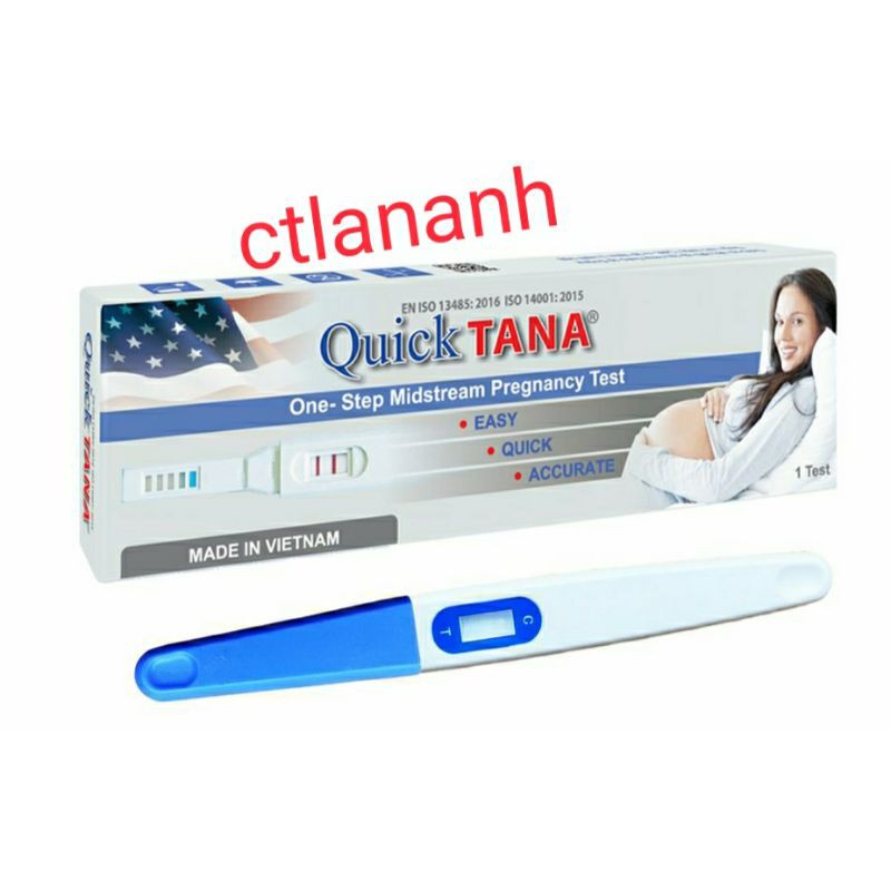 [Che tên sản phẩm] Bút thử thai Quicktana hộp 1 chiếc